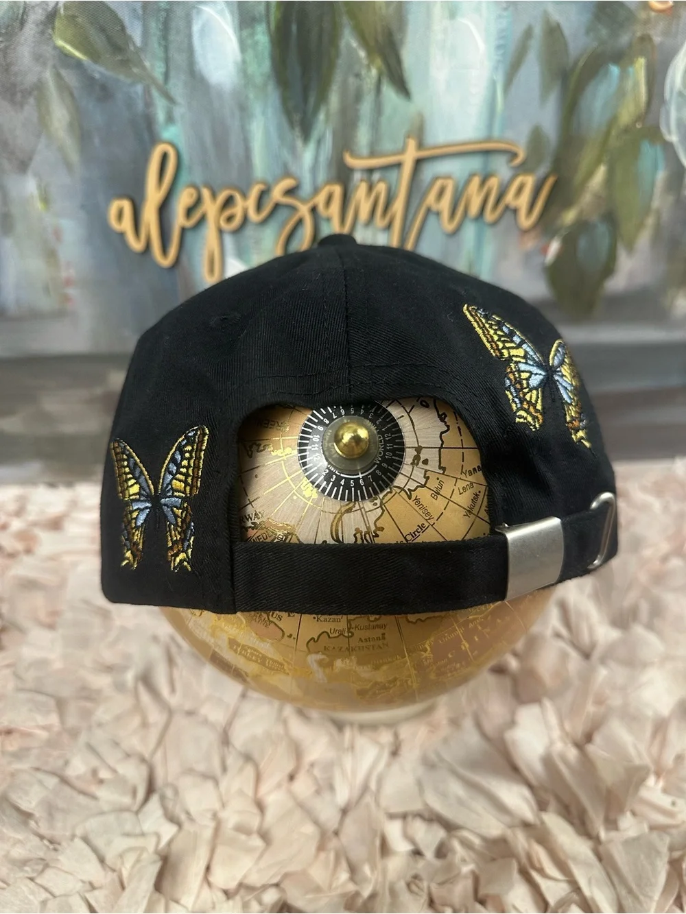 Civil Regime Butterfly Strapback Hat Black | NWOT | One Size